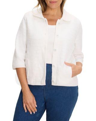 Plus Textured Knit Jacket by NIC+ZOE PLUS