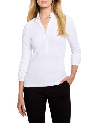 Perfect Knit Ribbed Polo Top by NIC+ZOE