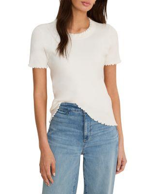 Ruffle Trim Sweater Tee by NIC+ZOE
