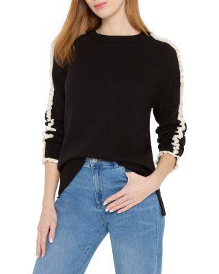 Ruffled Down Sweater by NIC+ZOE
