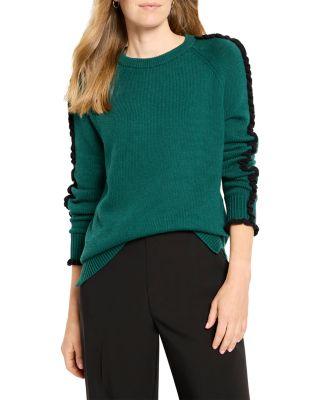 Ruffled Down Sweater by NIC+ZOE