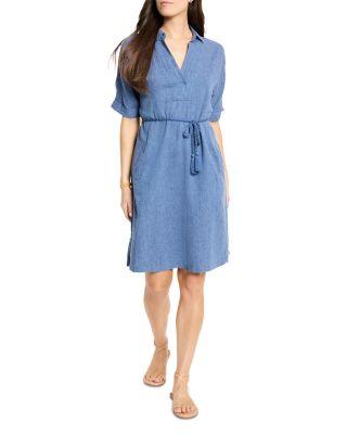Rumba Linen Blend Belted Dress by NIC+ZOE