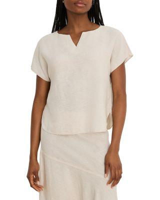 Rumba Split Neck Tee by NIC+ZOE
