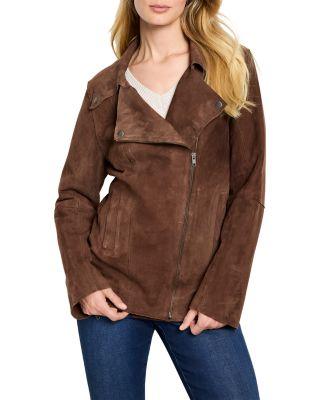 Suede Snap Jacket by NIC+ZOE