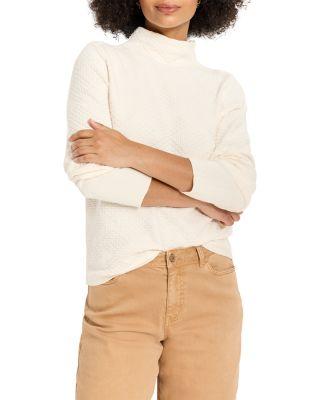 Textured Diamonds Sweater by NIC+ZOE