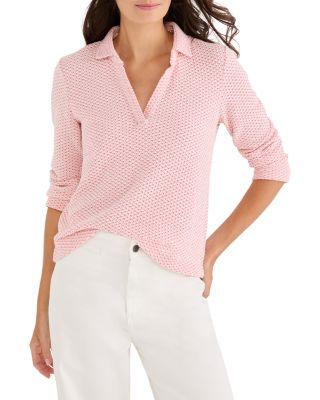 Textured Tuck Stitch Knit Polo by NIC+ZOE