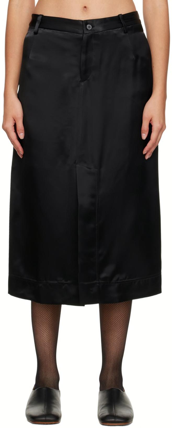 Black Matita Midi Skirt by NICCOLO PASQUALETTI