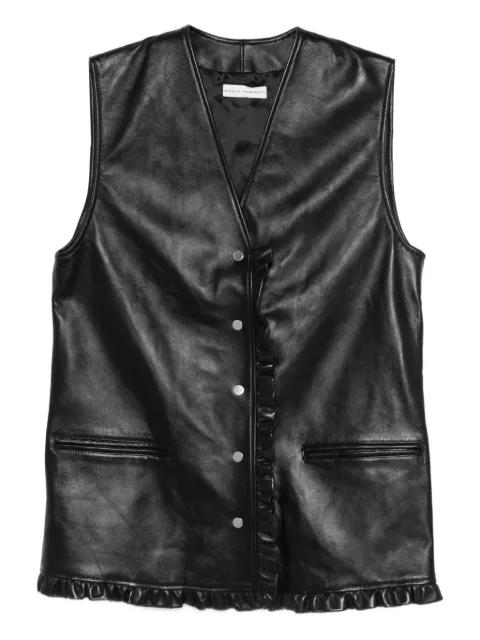 Lea Gala leather gilet by NICCOLO PASQUALETTI