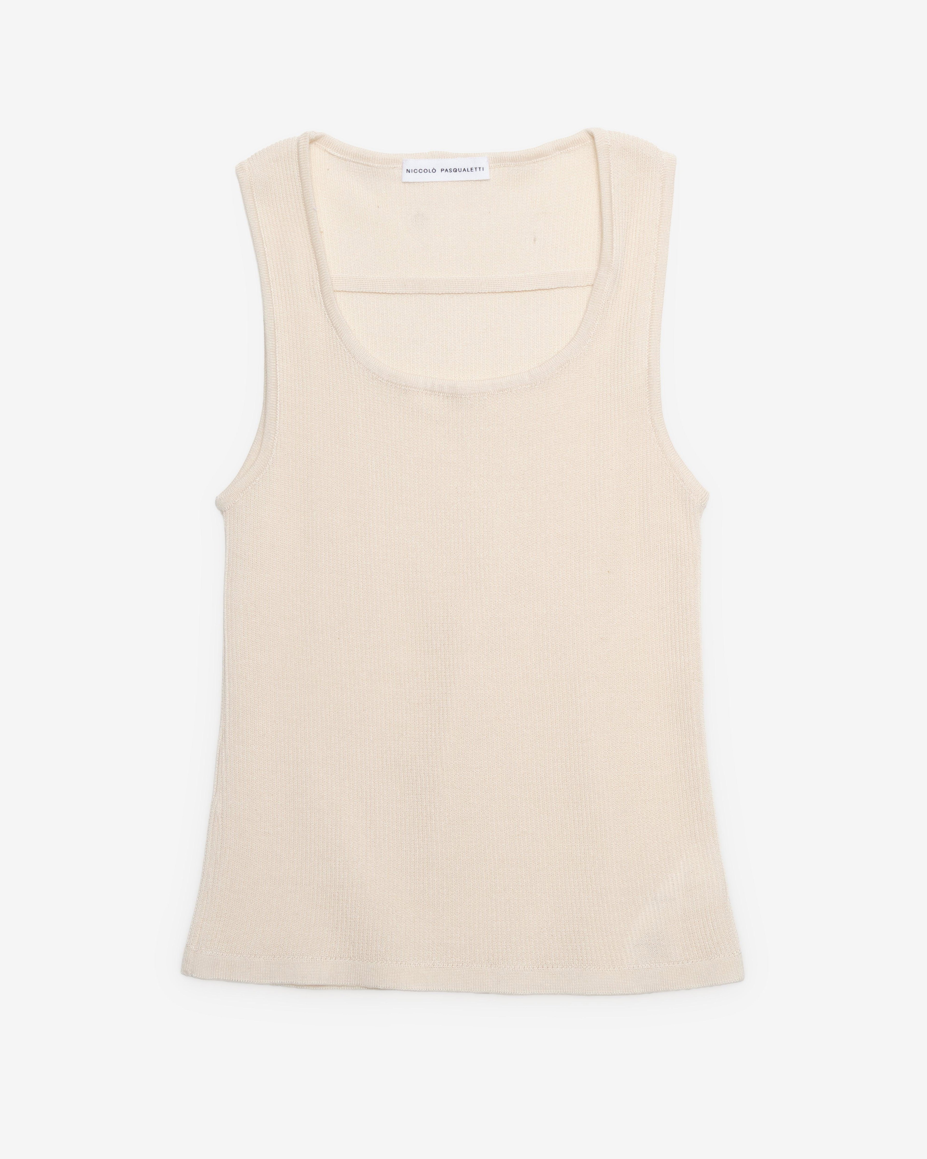 Niccolo Pasqualetti - Women's Corda Tank - (Cream) by NICCOLO PASQUALETTI