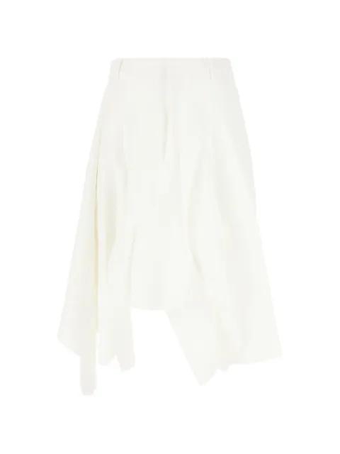 asymmetric draped shorts by NICCOLO PASQUALETTI