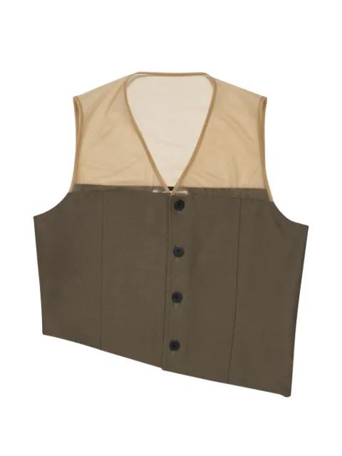 asymmetric panelled top by NICCOLO PASQUALETTI