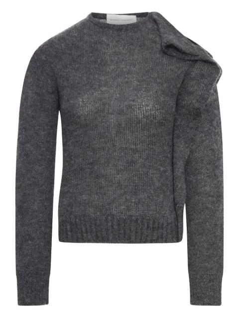 ruffle-detail jumper by NICCOLO PASQUALETTI