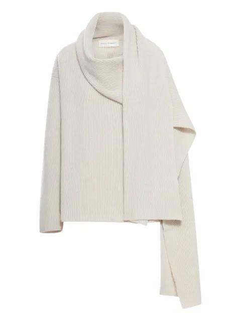 scarf-detail jumper by NICCOLO PASQUALETTI