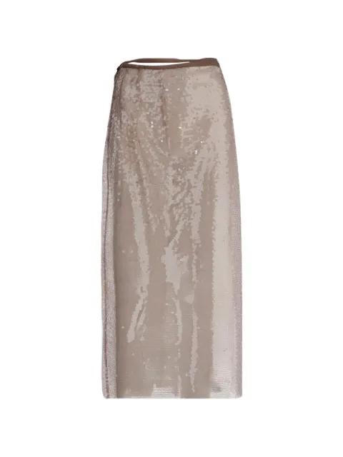 sequin maxi skirt by NICCOLO PASQUALETTI