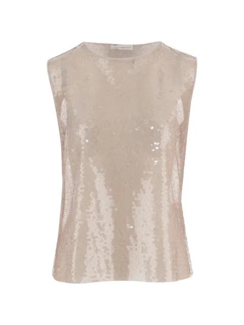 sequinned sleeveless top by NICCOLO PASQUALETTI