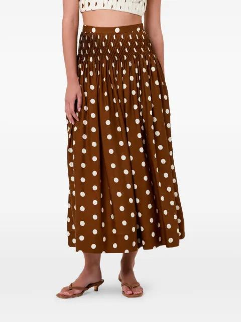 Amabelle pintuck midi skirt by NICHOLAS