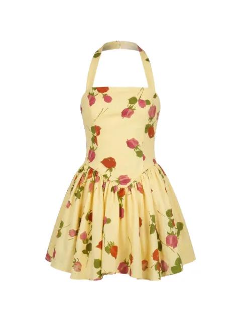 Amalie floral-print halterneck dress by NICHOLAS