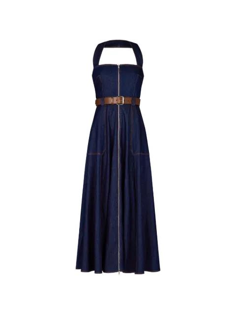 Anastasia halter-neck maxi dress by NICHOLAS