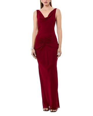 Calia Sleeveless Deep Cowl Neck Maxi Dress by NICHOLAS