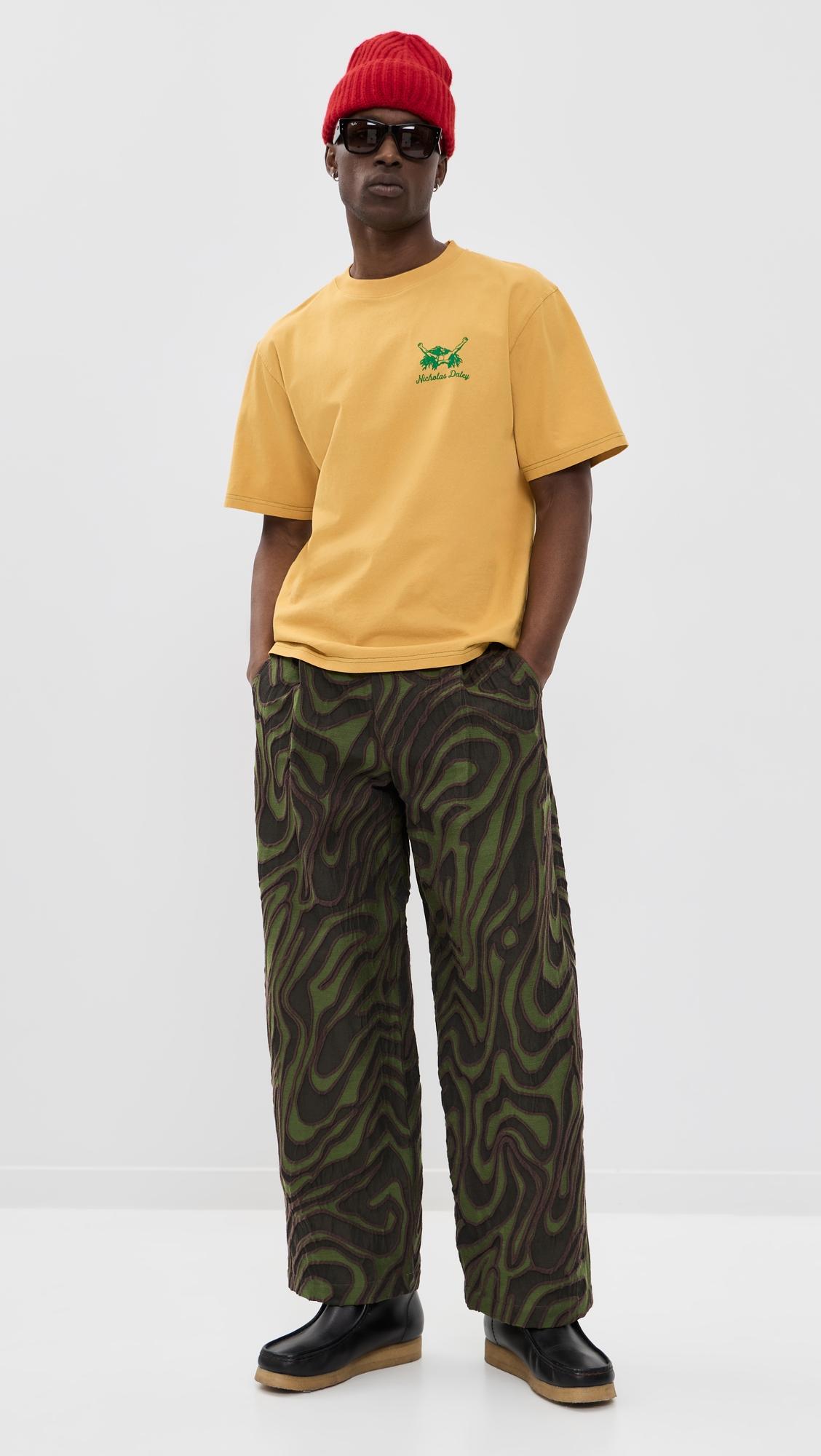 Wide Leg Pleated Trousers by NICHOLAS DALEY