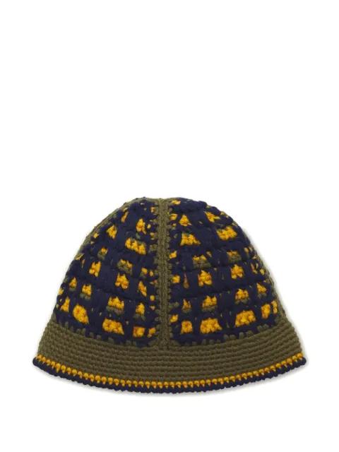 crocheted bucket hat by NICHOLAS DALEY