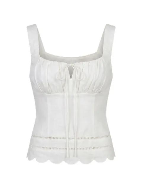 Ebba lattice-trim top by NICHOLAS