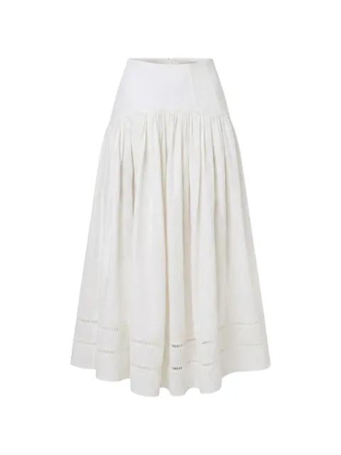 Elin lattice-trim skirt by NICHOLAS