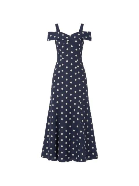 Ivana polka-dot midi dress by NICHOLAS