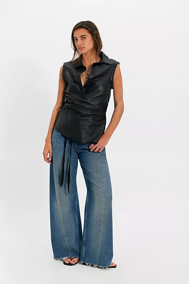 Nicholas K Sleeveless Leather Roux Top by NICHOLAS K | FREE PEOPLE