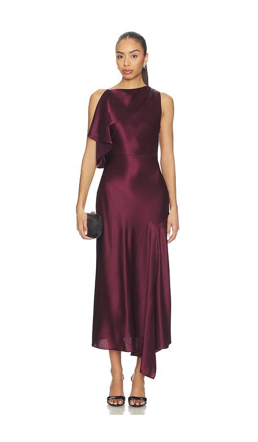 NICHOLAS Nayara Dress in Wine by NICHOLAS