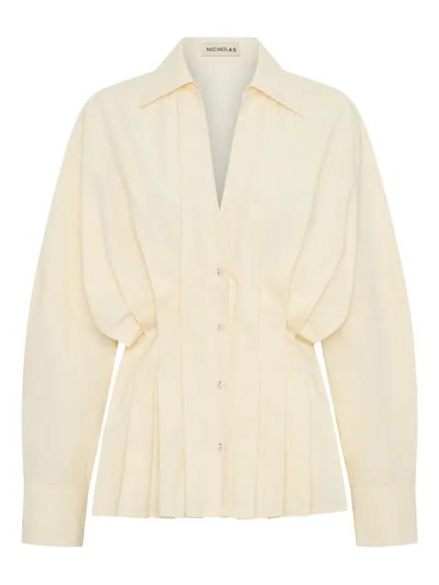Reggie pleated shirt by NICHOLAS