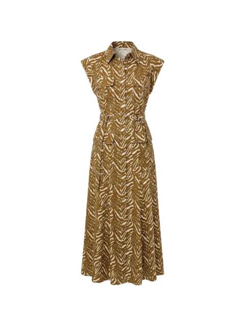 Romina zebra-print midi dress by NICHOLAS