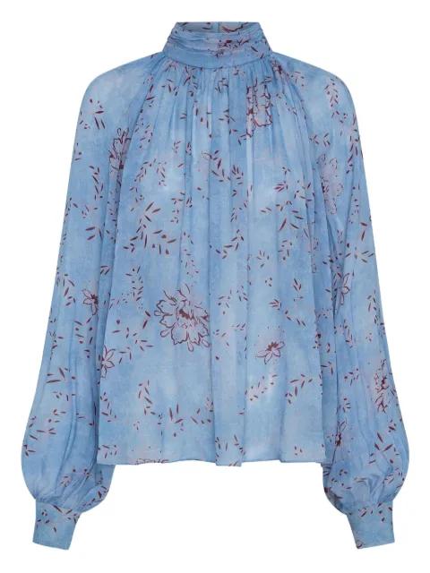 Solene floral-print high-neck top by NICHOLAS