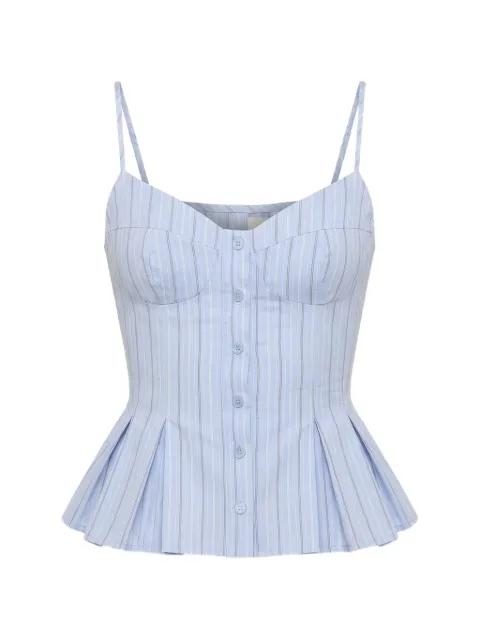 Staci spaghetti-strap peplum top by NICHOLAS
