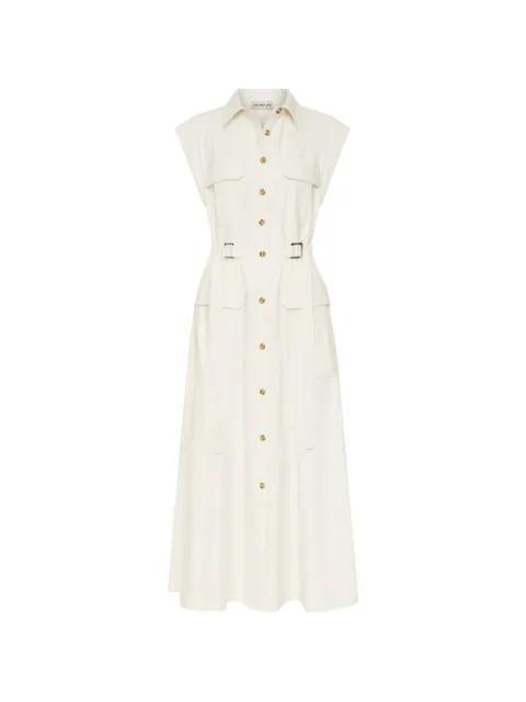 buckle-detail shirt midi dress by NICHOLAS
