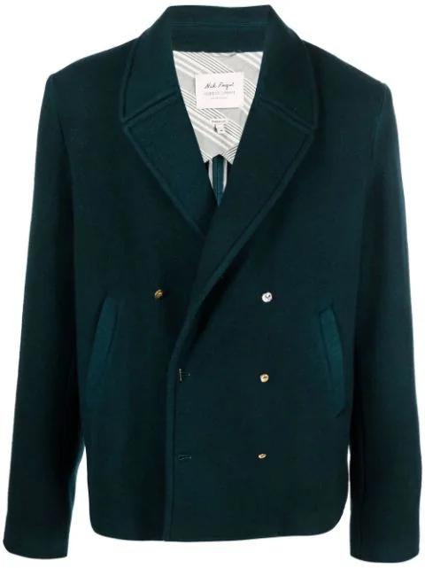 double-breasted fitted peacoat by NICK FOUQUET