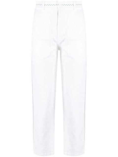 embroidered straight-leg trousers by NICK FOUQUET