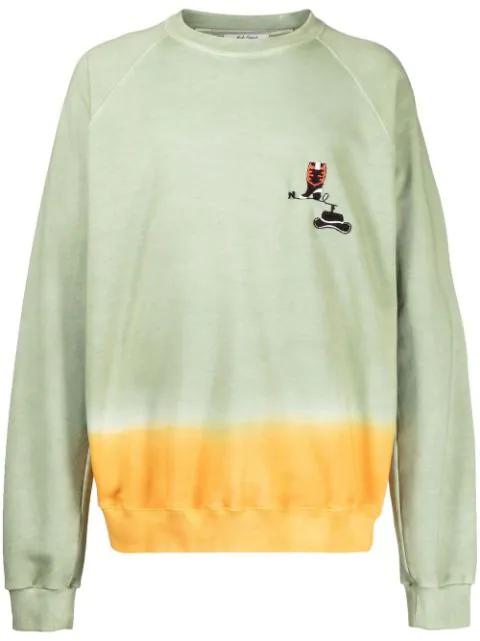 embroidered two-tone sweatshirt by NICK FOUQUET