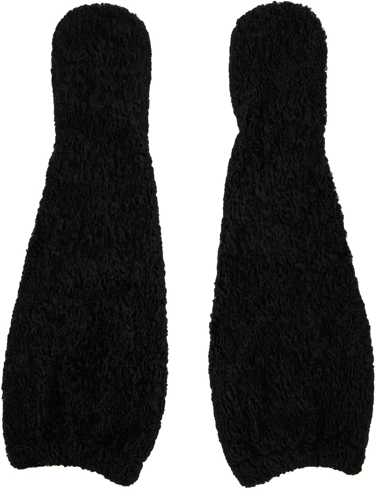SSENSE Exclusive Black Eva Mitts by NICKLAS SKOVGAARD