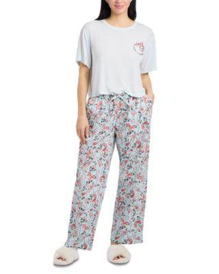 Moon Brooch Crop Sleep Tee by NICK&NORA