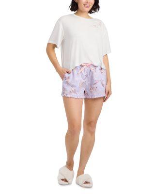 Moon Brooch Crop Sleep Tee by NICK&NORA