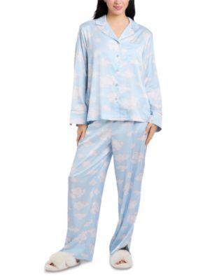 Satin Long Sleeve Pajama Set by NICK&NORA