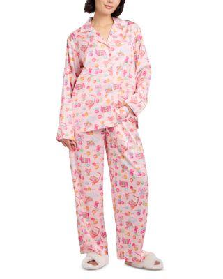 Satin Long Sleeve Pajama Set by NICK&NORA