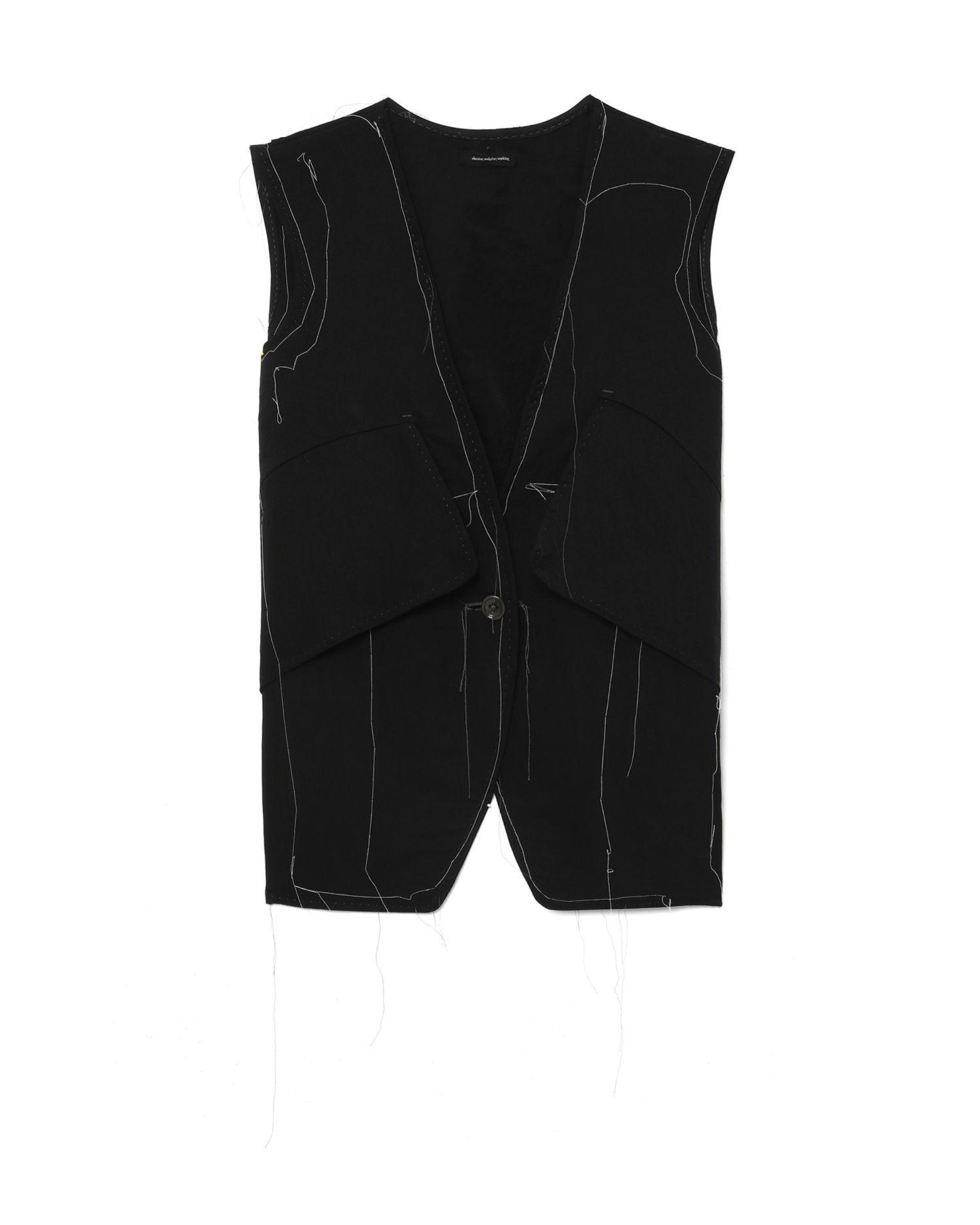 Stitch detail vest by NICOLAS ANDREAS TARALIS