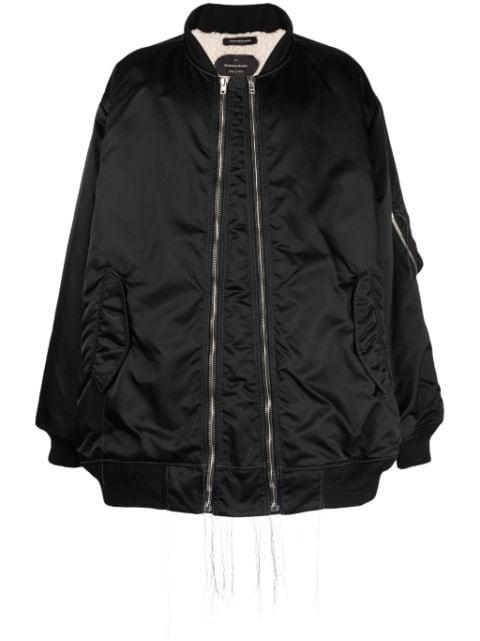 exposed-seam zip-up bomber jacket by NICOLAS ANDREAS TARALIS