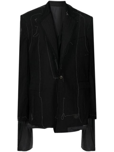 reversible oversized blazer by NICOLAS ANDREAS TARALIS