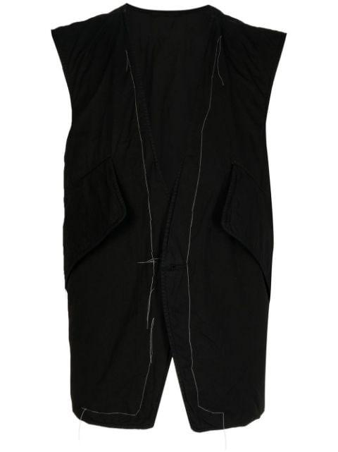 stitch-detail V-neck gilet by NICOLAS ANDREAS TARALIS