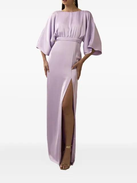 crew-neck maxi dress by NICOLE MILLER
