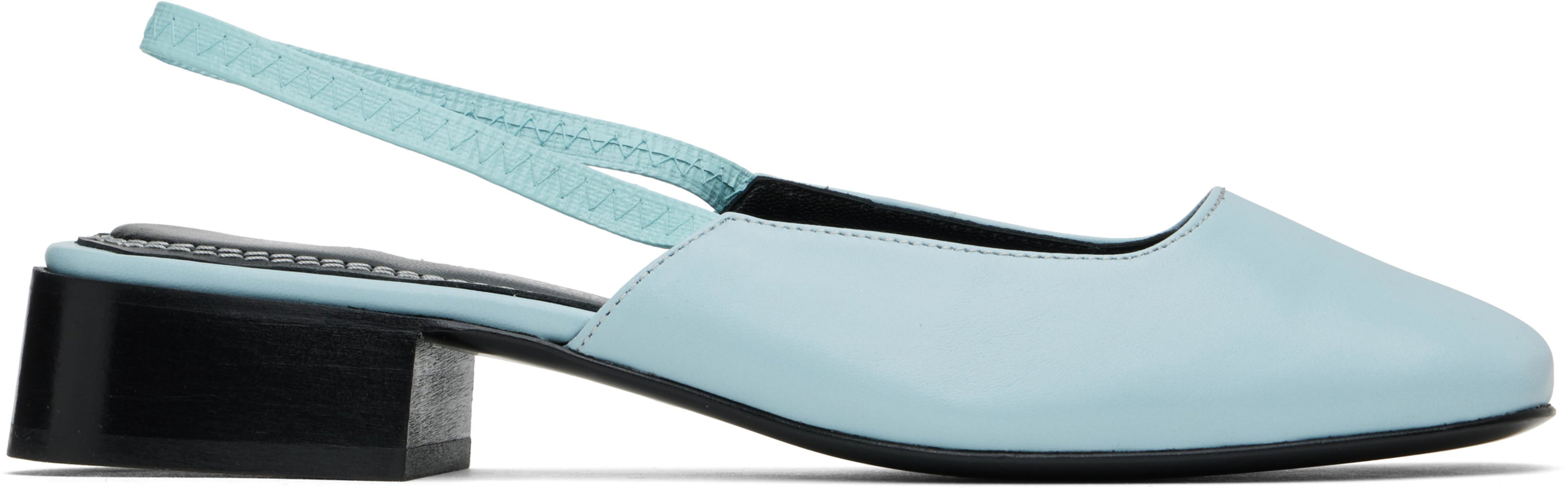 Blue Paz Heels by NICOLE SALDANA