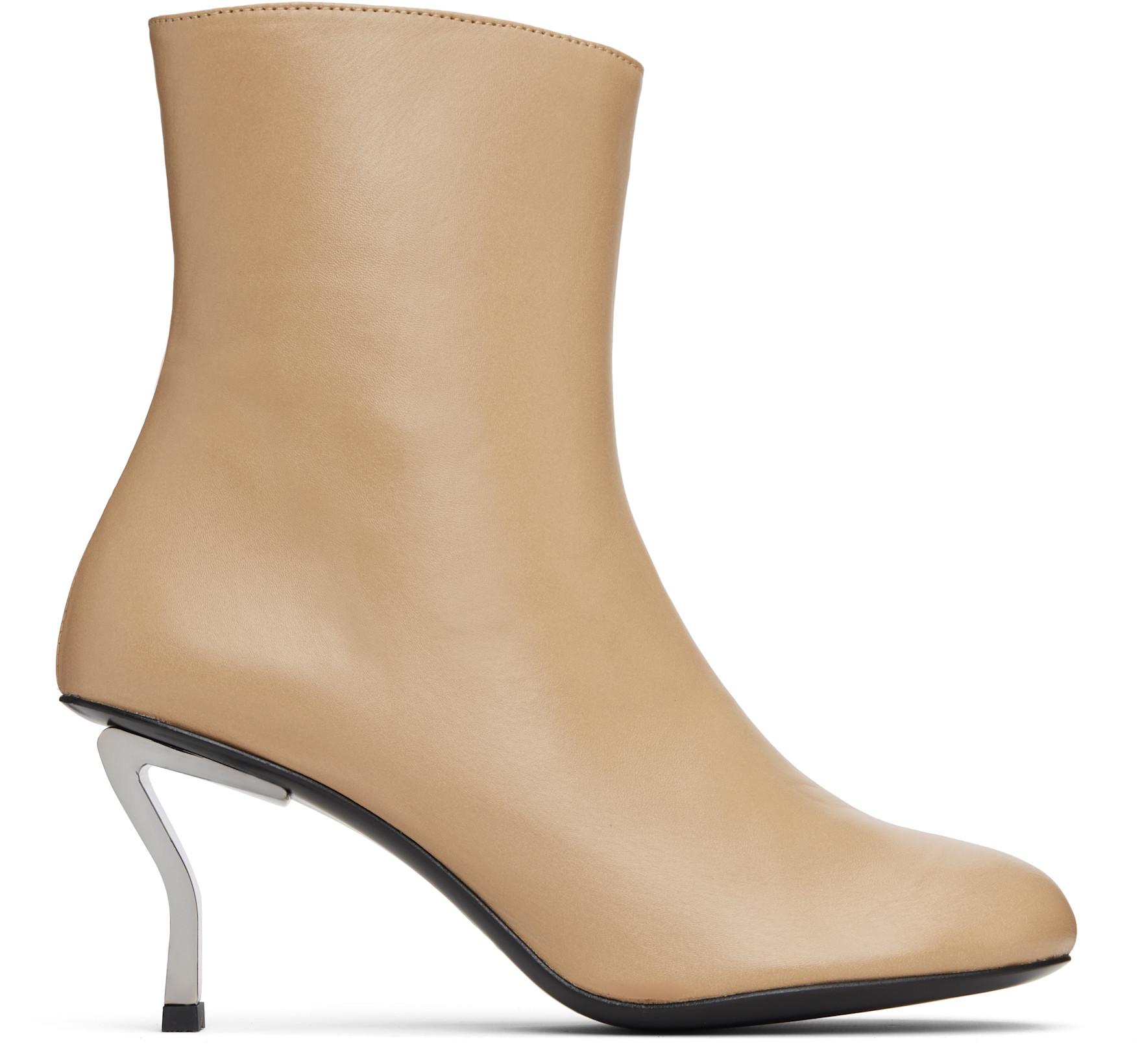Tan Bonnie Boots by NICOLE SALDANA